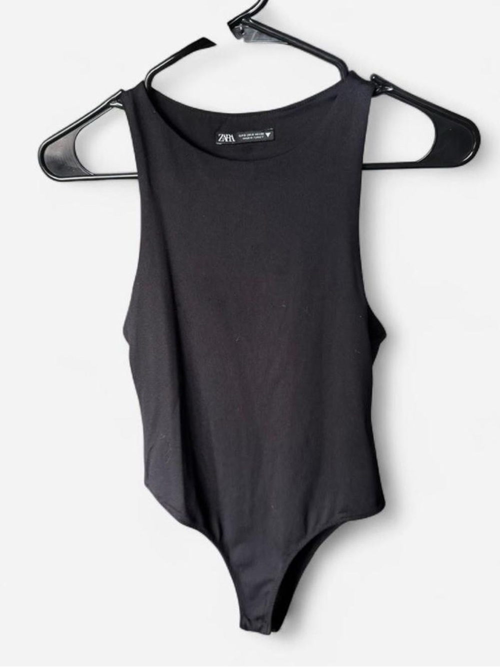 Zara black high neck bodysuit Size S